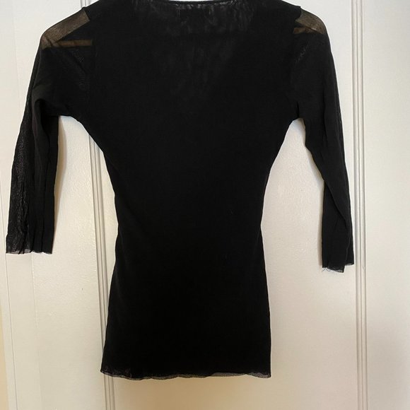 Black New York & Company Top - Sz Med - Picture 2 of 4